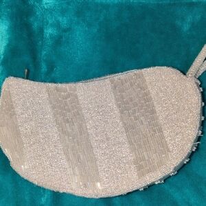 Bijoux Terner Silver Beaded Wristlet